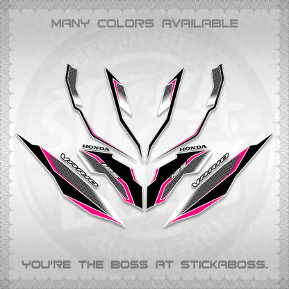 CLICK 125 V3 VARIO DECALS (2026 INDO HONEYCOMB DESIGN) STICKER DECALS By STICKABOSS (Copy)
