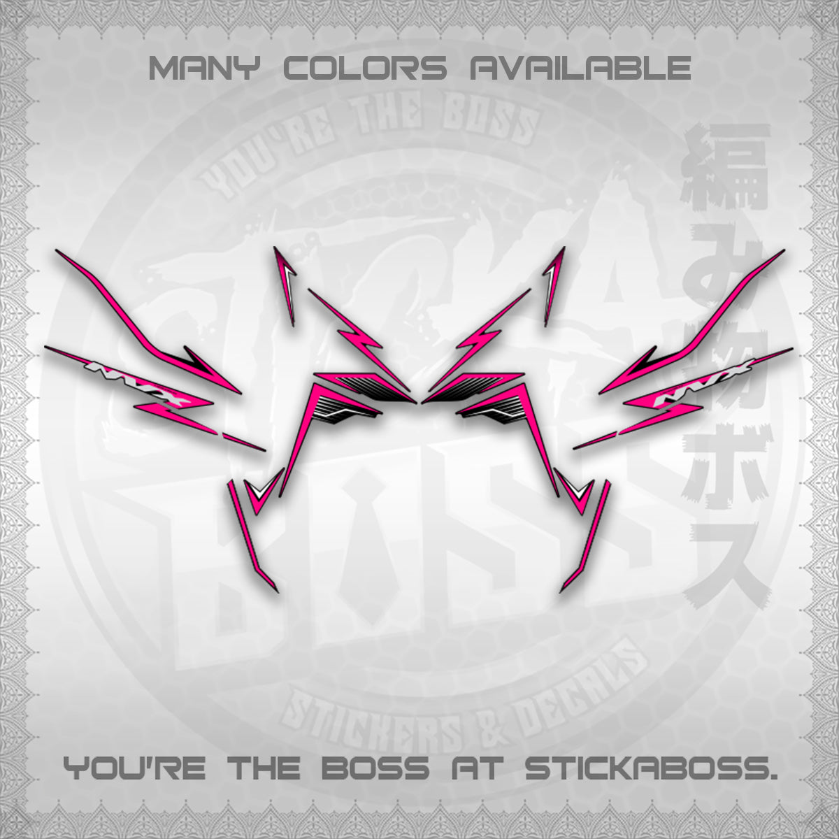 AEROX V3 NVX MALAY DECALS (HIBISCUS MOTIF) STICKER DECALS By STICKABOSS