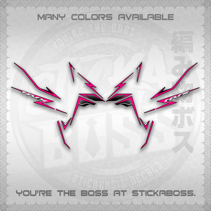 AEROX V3 NVX MALAY DECALS (HIBISCUS MOTIF) STICKER DECALS By STICKABOSS
