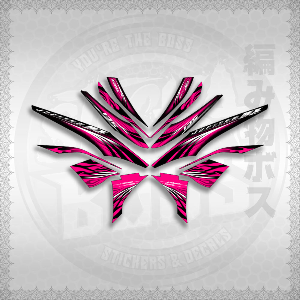 STICKER DECALS for SNIPER 135 MX JUPITER (S13509FICUBO)By STICKABOSS (SOFIE LAMINATED WATERPROOF)