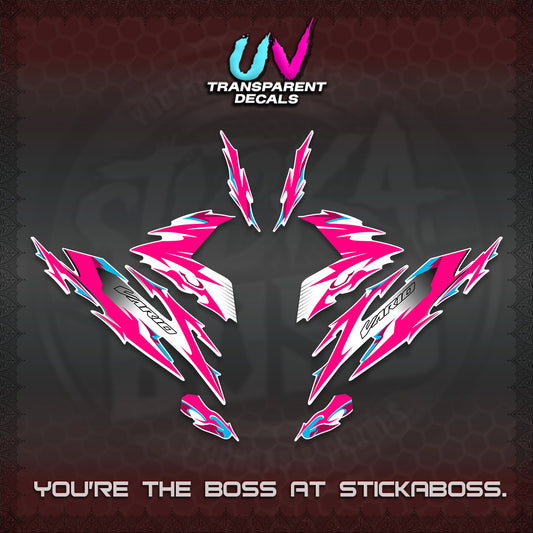 CLICK V3 VARIO UV TRANSPARENT DECALS (2026 INDO TRIBAL STYLE) STICKER DECALS By STICKABOSS