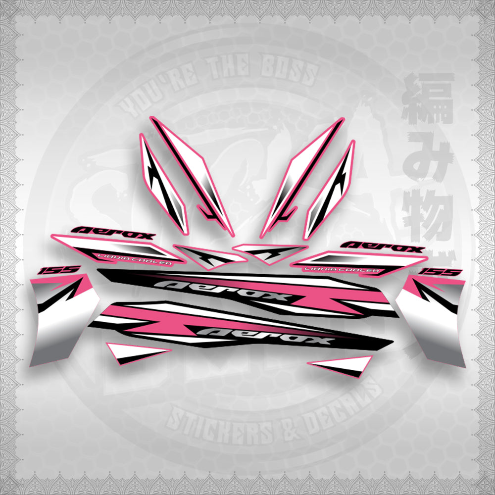 AEROX 155 V2 INDO-MALAY CONCEPT ( MALAYSIAN COMTOM 3 ) STICKER DECALS By STICKABOSS