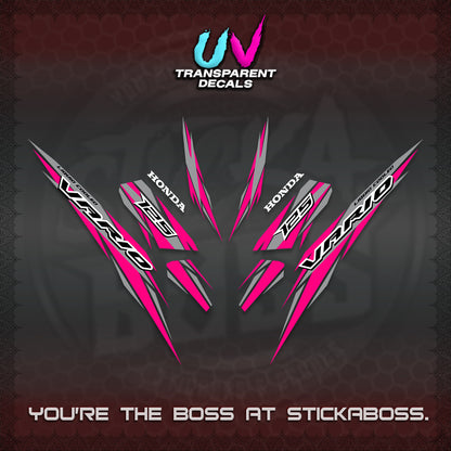 CLICK 125 V3 INDO UV TRANSPARENT DECALS (2024 SV 22-A1 STYLE) STICKER KITS By STICKABOSS