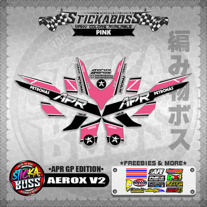 AEROX V2 STICKER DECALS ( APR GP EDITION )【WITH FREEBIES】