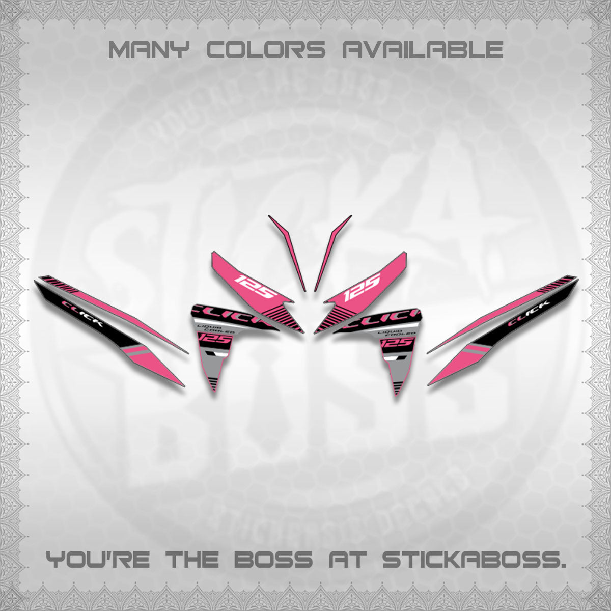 CLICK 125 V2 DECALS (2026 LIQUID COOLED DESIGN)STICKER DECALS BY STICKABOSS