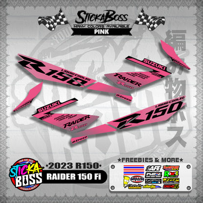 RAIDER 150 Fi DECALS ( 2023 R150 )【WITH FREEBIES】