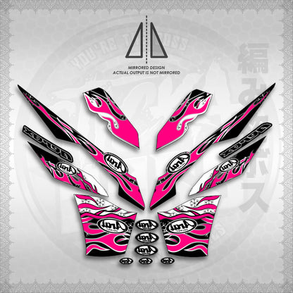 STICKER DECALS for AEROX V3 ALPHA TURBO INDO (AV3ARFISP) By STICKABOSS (SOFIE LAMINATED WATERPROOF)