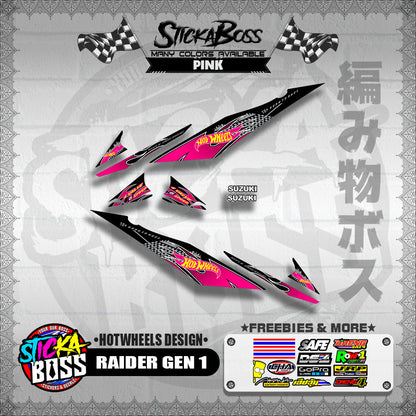 RAIDER GEN 1 DECALS ( HOTWHEELS DESIGN )【WITH FREEBIES】