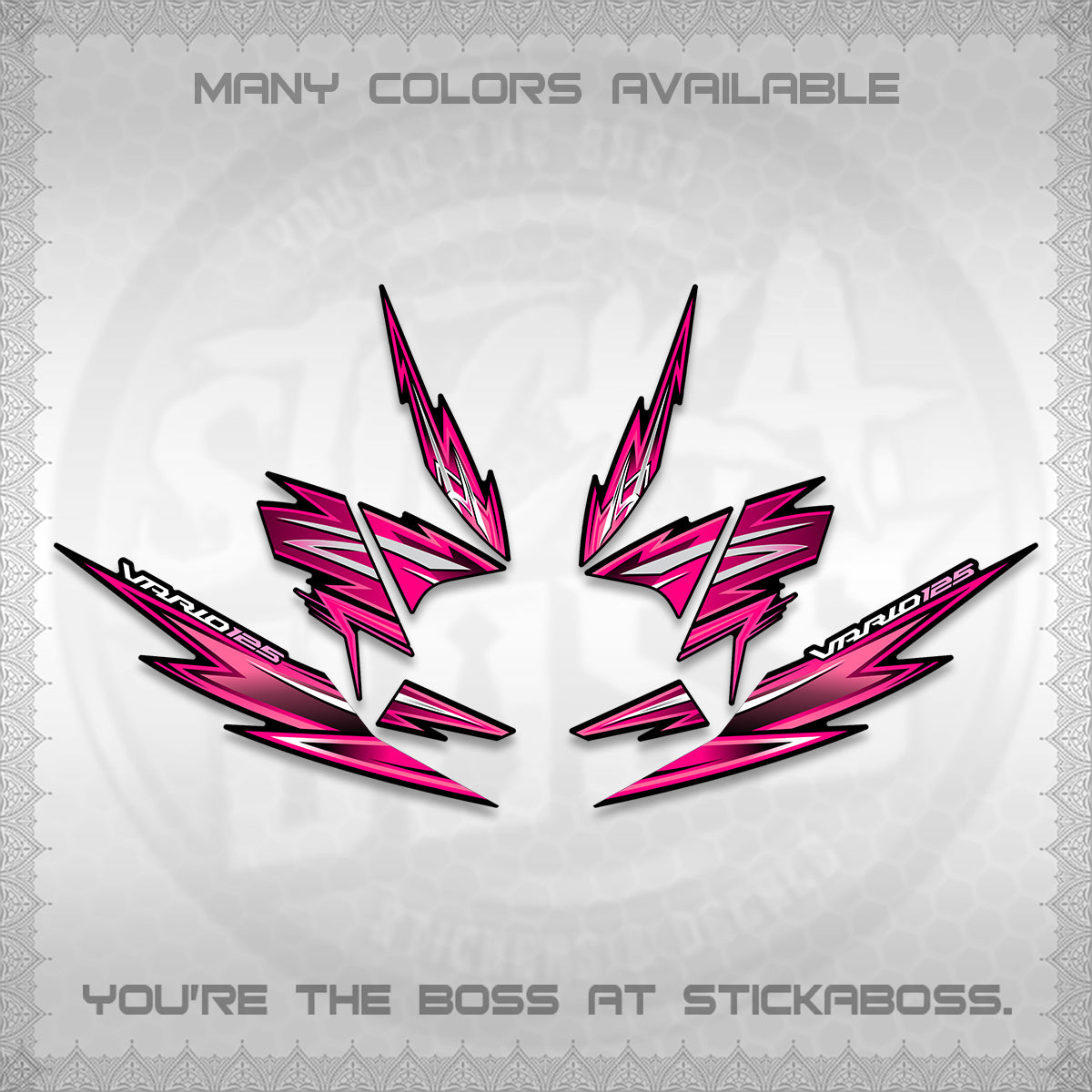 CLICK 125 V4 INDO VARIO DECALS (2026 VANDOREN STYLE) STICKER DECALS By STICKABOSS