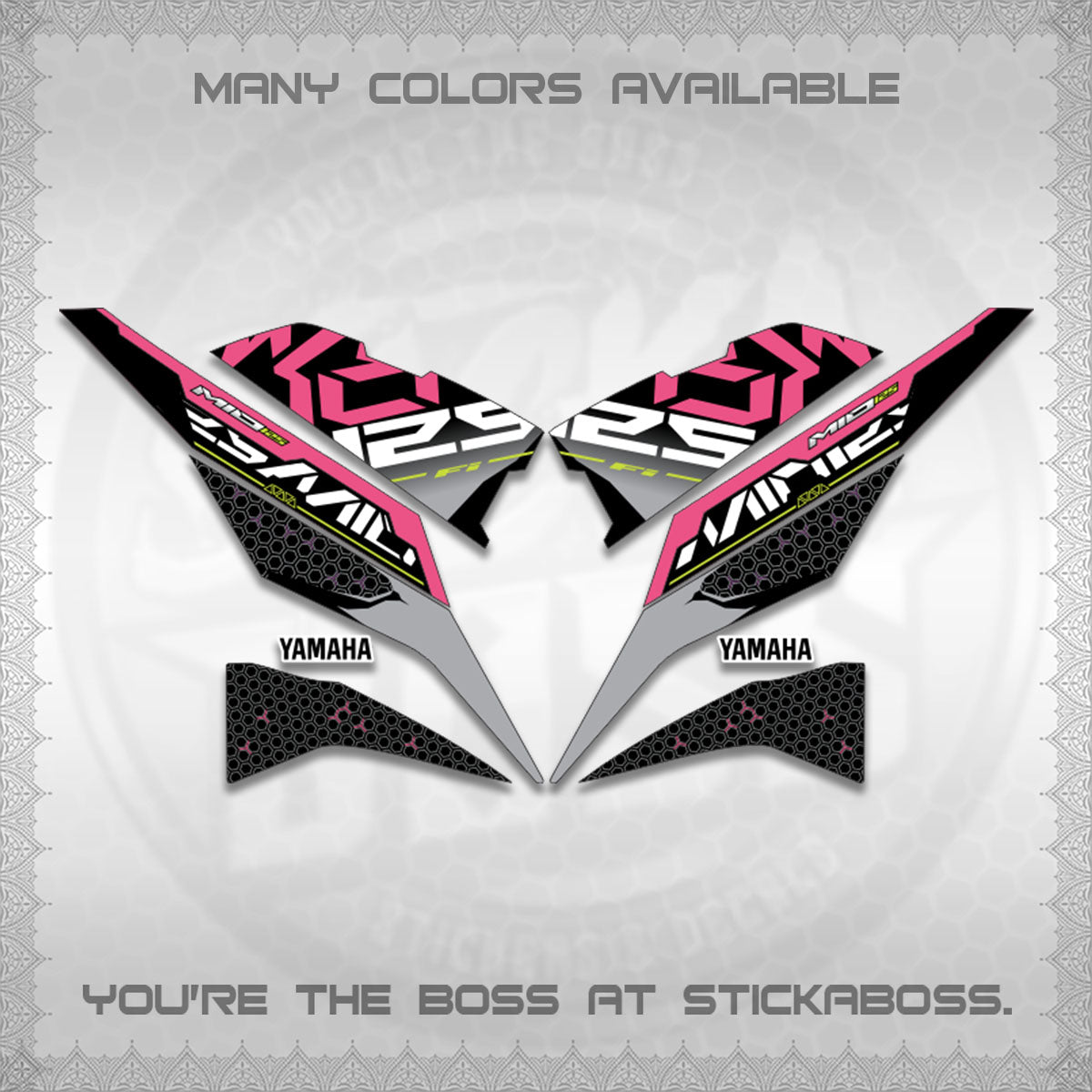 MIO I 125 M3 INDO-MALAY DECALS (DI ACARA DESIGN)STICKER DECALS By STICKABOSS