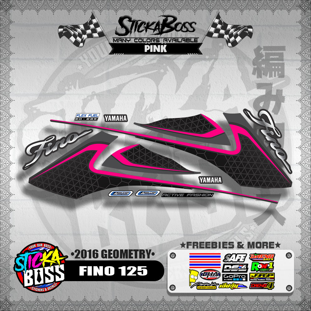 FINO 125 DECALS ( 2016 GEOMETRY )【WITH FREEBIES】