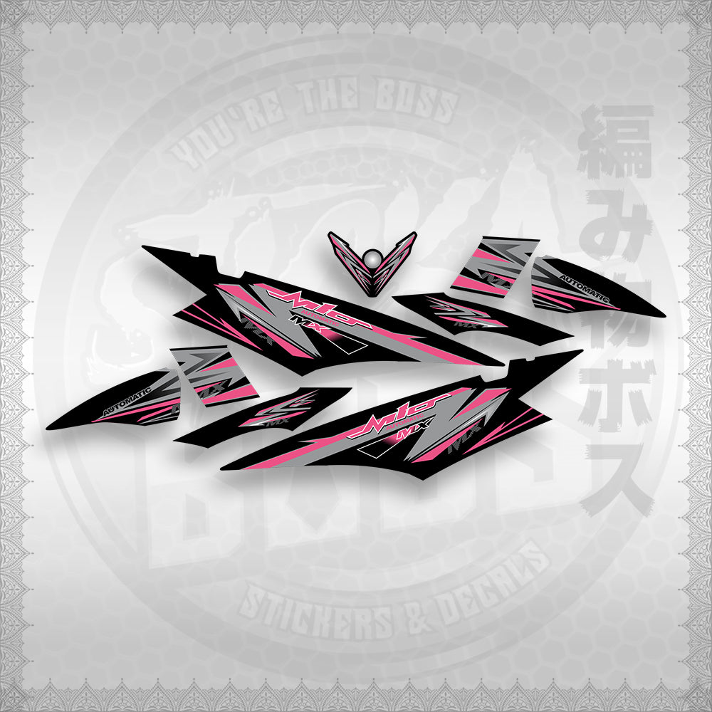 STICKER DECALS for MIO SOUL I (MSISTCA) By STICKABOSS (SOFIE LAMINATED WATERPROOF)