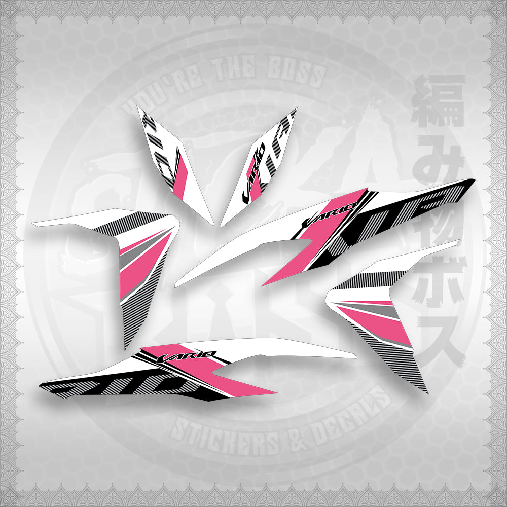 STICKER DECALS for CLICK V2 (CV2VA20MAFOWH) By STICKABOSS (SOFIE LAMINATED WATERPROOF)