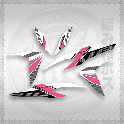 STICKER DECALS for CLICK V2 (CV2VA20MAFOWH) By STICKABOSS (SOFIE LAMINATED WATERPROOF)