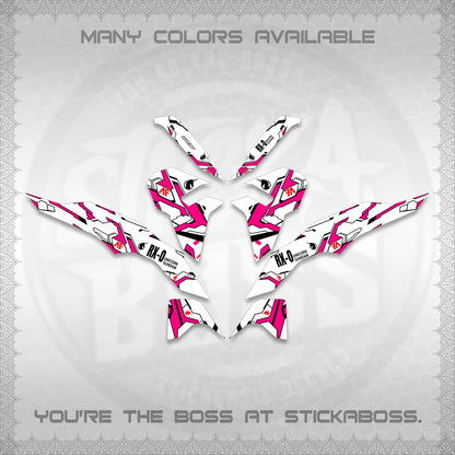 CLICK V3 VARIO FOR WHITE DECALS (UNICORN GUNDAM DESIGN) STICKER DECALS By STICKABOSS