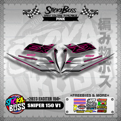SNIPER 150 V1 VIETNAM DECALS ( 2023 EXCITER 150 )【WITH FREEBIES】