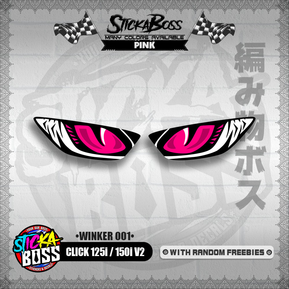 CLICK 125i / 150i V2 (WINKER 001) TRANSPARENT【WITH FREEBIES】