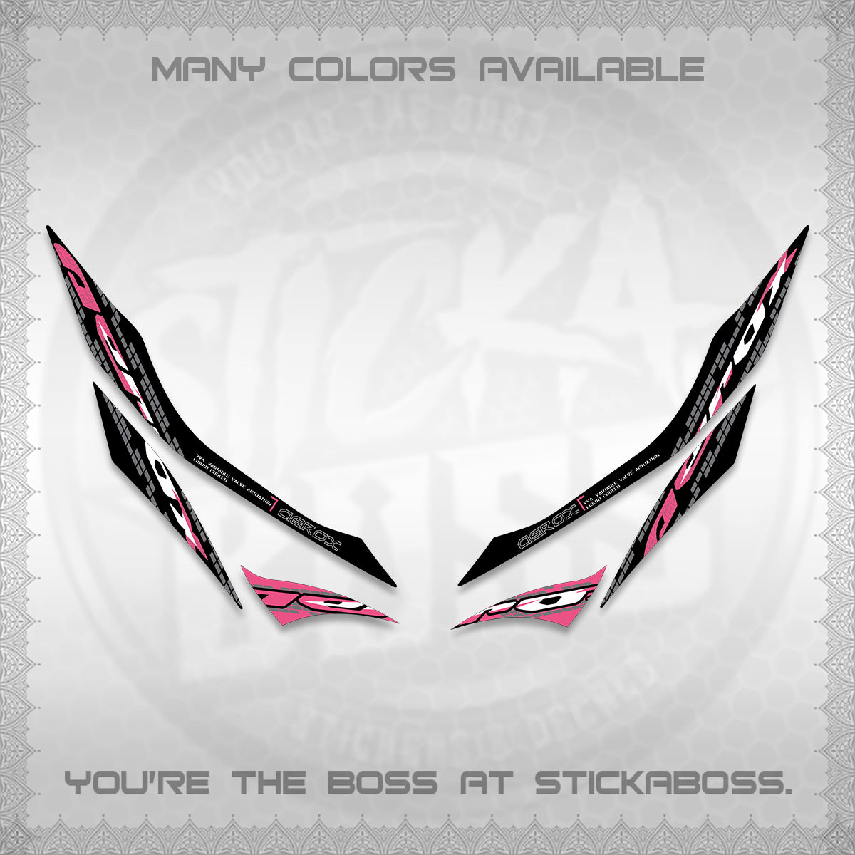 AEROX 155 V1 DECALS (NEW 2026 VORTEX) STICKER KITS BY STICKABOSS