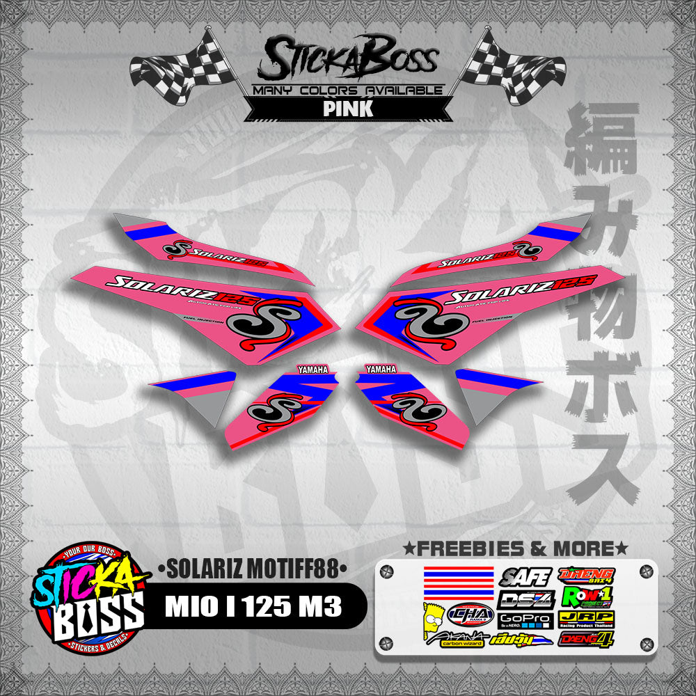 MIO I 125 M3 DECALS ( SOLARIZ MOTIFF88 )【WITH FREEBIES】