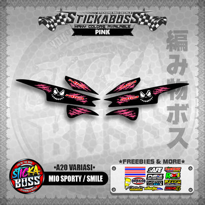 MIO SPORTY / SMILE INDO STICKER DECALS (  A20 VARIASI )【WITH FREEBIES】