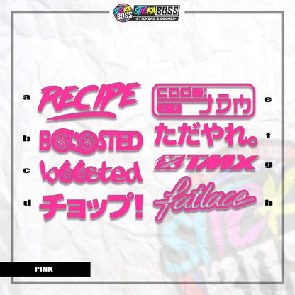 ASSORTED P4 | VINYL CUT-OUT STICKER  ( ANIME VINYL STICKER DECALS )【Stickaboss】