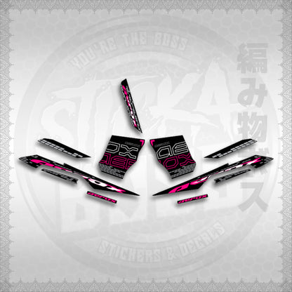 STICKER DECALS for AEROX V3 ALPHA TURBO INDO (AV3NVBLDE) By STICKABOSS (SOFIE LAMINATED WATERPROOF)