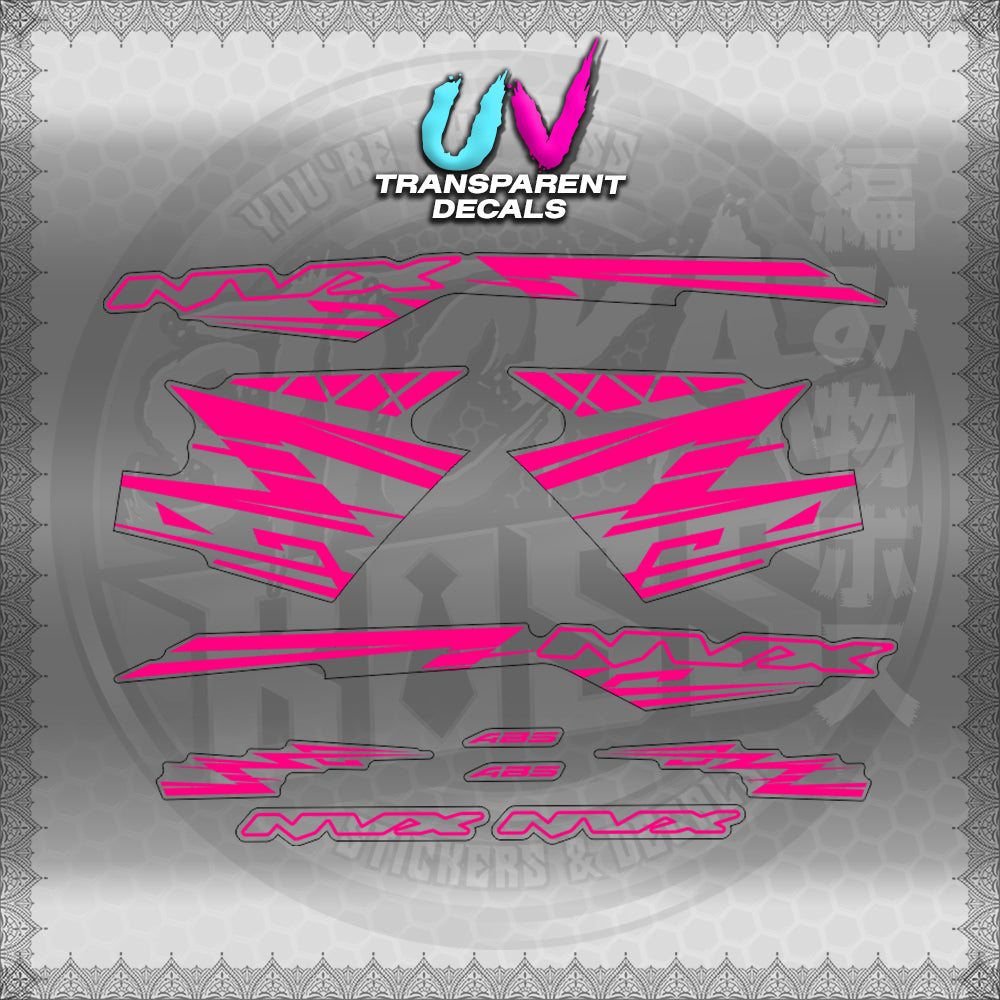 【PREMIUM UV PRINT】TRANSPARENT AEROX V3 ALPHA TURBO INDO (AV314ARV9S)【WITH FREEBIES】