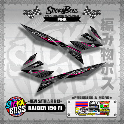 RAIDER 150 FI DECALS ( NEW SATRIA FI N13 )【WITH FREEBIES】
