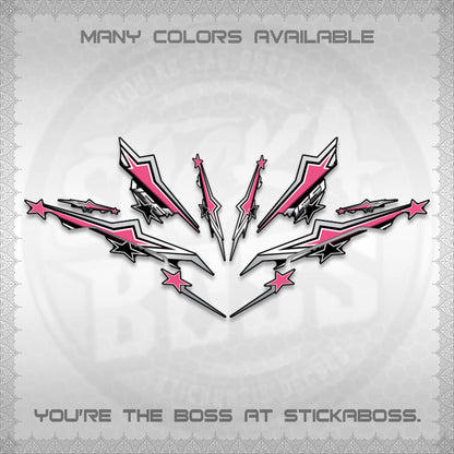 AEROX 155 V3 INDO DECALS (ALPHA TURBO 0004)STICKER DECALS By STICKABOSS