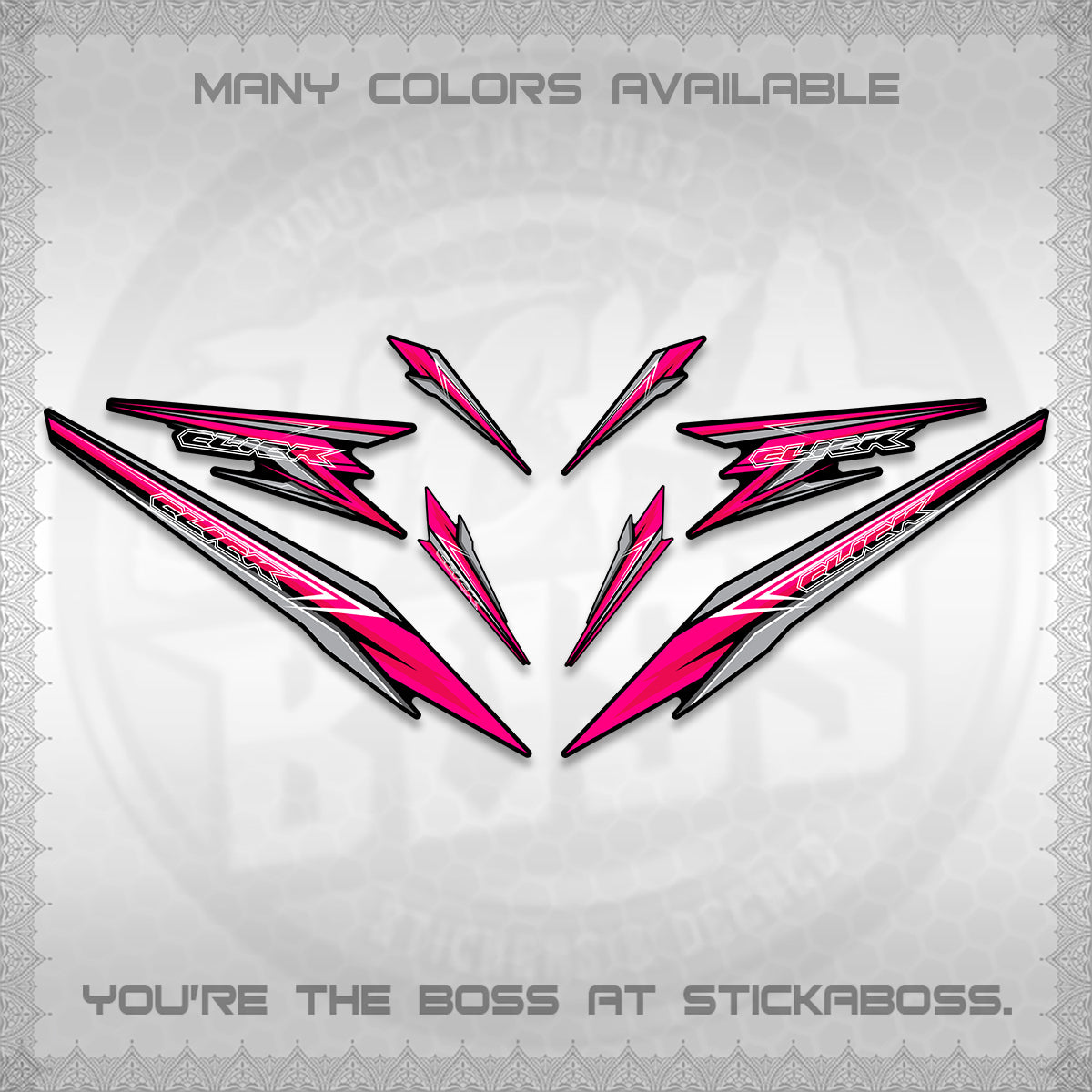 CLICK 160 DECALS(2026 SHARP 00-A1 DESIGN)STICKER DECALS By STICKABOSS