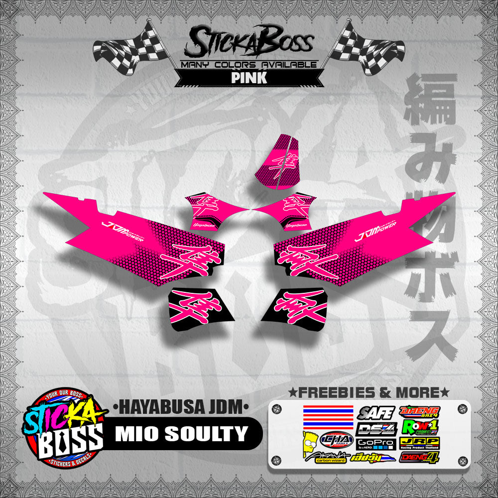 MIO SOULTY DECALS ( HAYABUSA JDM )【WITH FREEBIES】
