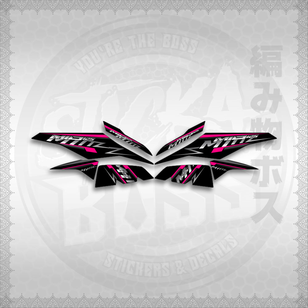 STICKER DECALS for MIO I 125 M3 INDO (MIRSTMIZ) By STICKABOSS (SOFIE LAMINATED WATERPROOF)
