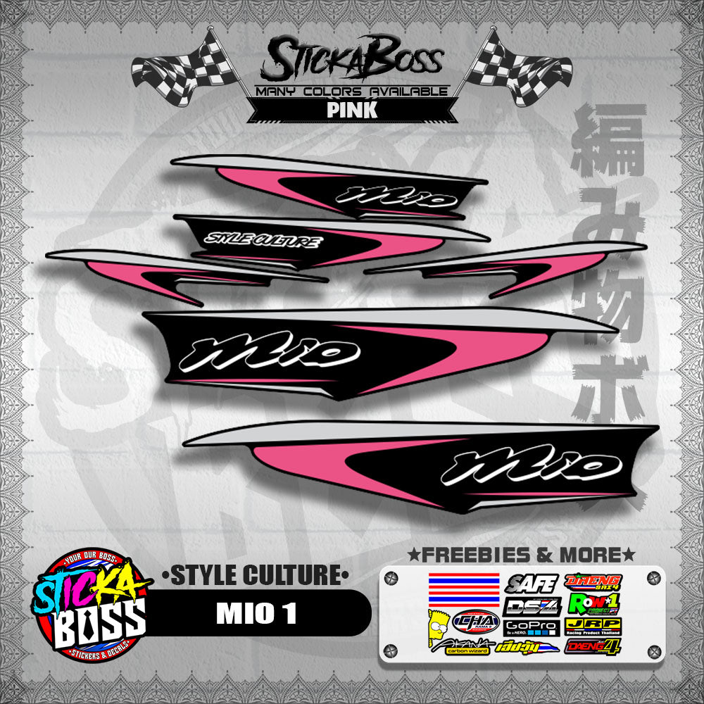 MIO 1 STOCK DECALS ( STYLE CULTURE )【WITH FREEBIES】