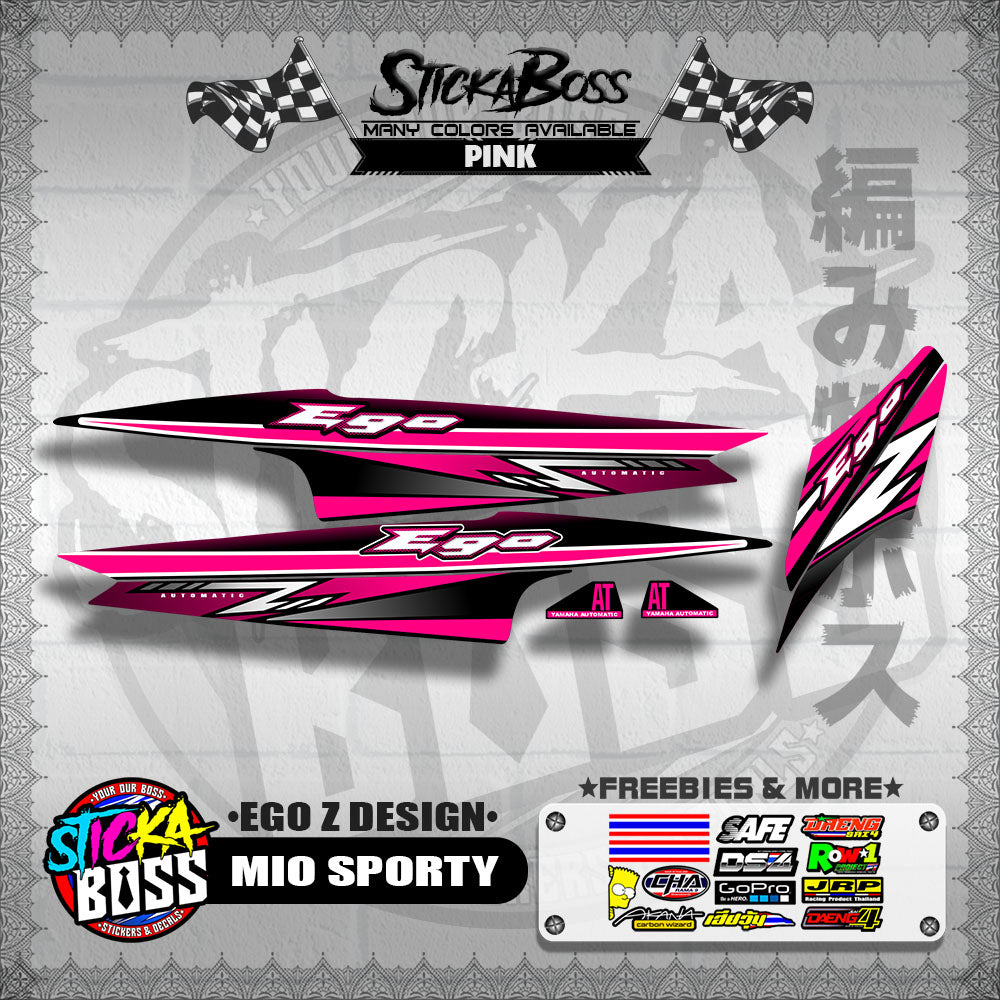 MIO SPORTY DECALS ( EGO Z DESIGN )【WITH FREEBIES】