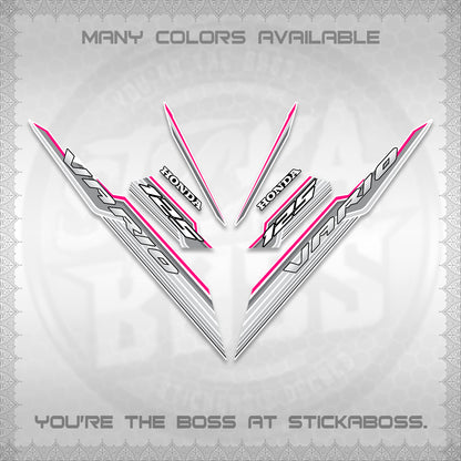 CLICK 125 V3 INDO FOR WHITE DECALS (2024 SV 07-A2 STYLE) STICKER KITS By STICKABOSS