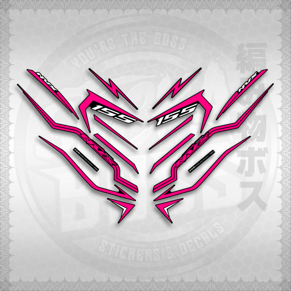 STICKER DECALS for AEROX V3 ALPHA TURBO INDO (AV3STTIRA) By STICKABOSS (SOFIE LAMINATED WATERPROOF)