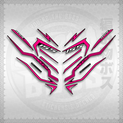 STICKER DECALS for AEROX V3 ALPHA TURBO INDO (AV3STTIRA) By STICKABOSS (SOFIE LAMINATED WATERPROOF)