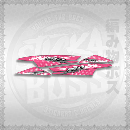 STICKER DECALS for MIO SPORTY / SMILE (MSPSSIMOCO) By STICKABOSS (SOFIE LAMINATED WATERPROOF)