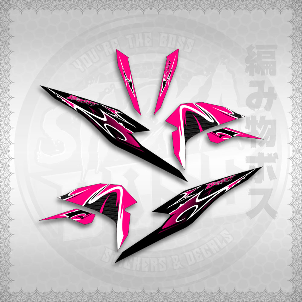 STICKER DECALS for BEAT FI V3 (BV325LENEMOHO) By STICKABOSS (SOFIE LAMINATED WATERPROOF)