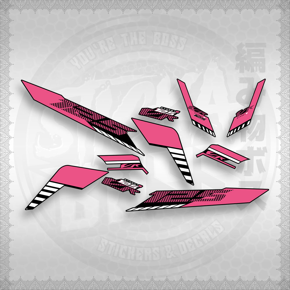 STICKER DECALS for CLICK 125 V3 (CV3VRSTDE) By STICKABOSS (SOFIE LAMINATED WATERPROOF)