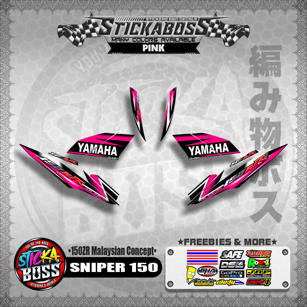 SNIPER 150 Stock Decals ( 150ZR Malaysian Concept ) MX King, Exciter 150