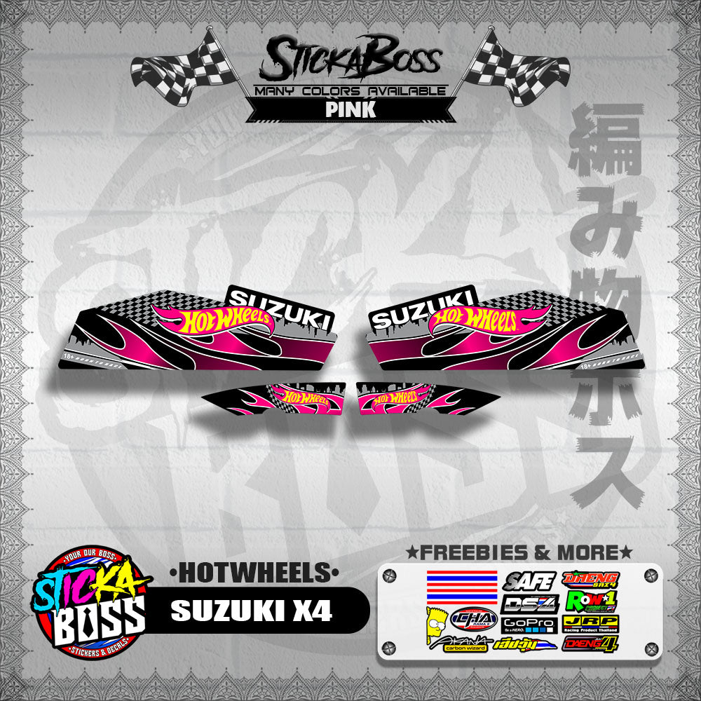 X4 DECALS ( HOTWHEELS )【WITH FREEBIES】