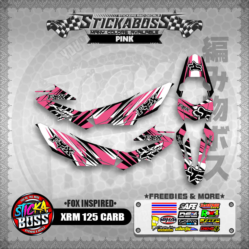 XRM 125 CARB STICKER FULL DECALS ( FOX INSPIRED )【WITH FREEBIES】