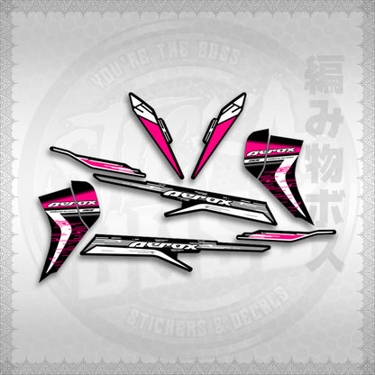 STICKER DECALS for AEROX 155 V2 (AV22124NESTEDMA) By STICKABOSS (SOFIE LAMINATED WATERPROOF)