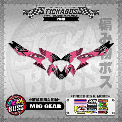 MIO GEAR STICKER DECALS ( HAYABUSA JDM )【WITH FREEBIES】