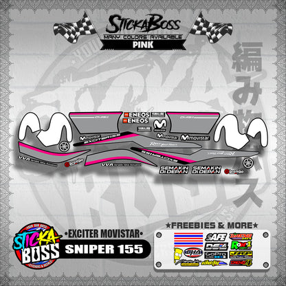 SNIPER 155 DECALS ( EXCITER MOVISTAR )【WITH FREEBIES】