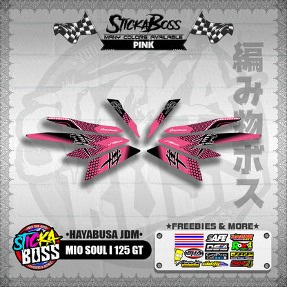 MIO SOUL I 125 GT DECALS ( HAYABUSA JDM )【WITH FREEBIES】