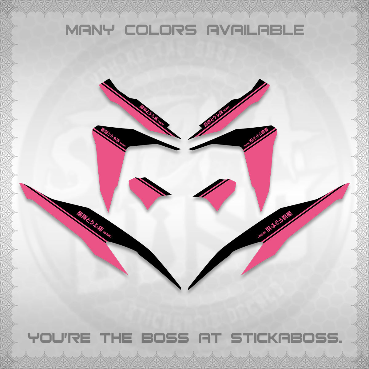 CLICK V2 DECALS (TRUENO STYLE DESIGN) STICKER KITS BY STICKABOSS