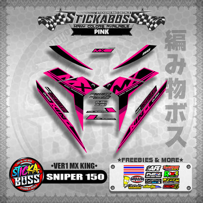 SNIPER 150 DECALS ( VER1 MX KING )【WITH FREEBIES】MALAYSIAN CONCEPT/Y15ZR/EXCITER 150