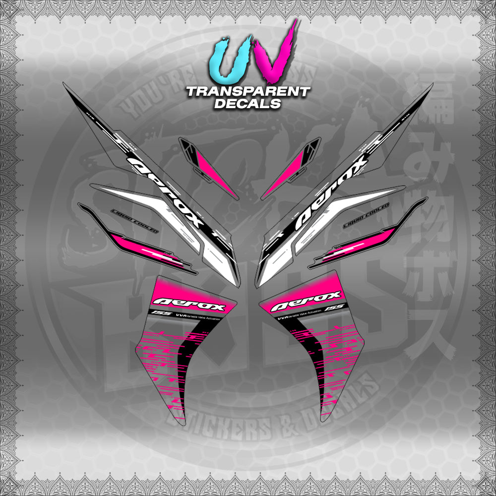 【PREMIUM UV PRINT】TRANSPARENT AEROX V3 ALPHA TURBO INDO (AV3NESTEDMA)【WITH FREEBIES】